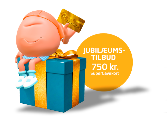 Jubilæumstilbud +750 kr.